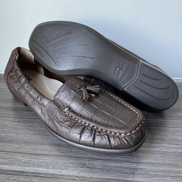 SAS Hope Slip On Loafer - Bronze Croc Size 10 M $145 - Picture 2 of 9